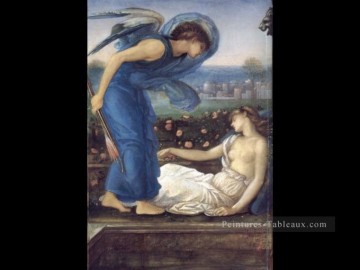 Edward Burne Jones œuvres - Cupidon trouvaille Psyché préraphaélite Sir Edward Burne Jones